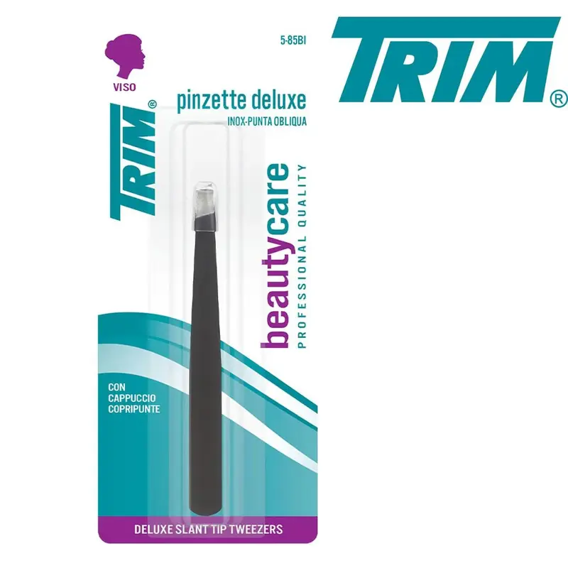 Trim Pinzetta Deluxe Inossidante Punta Obliqua