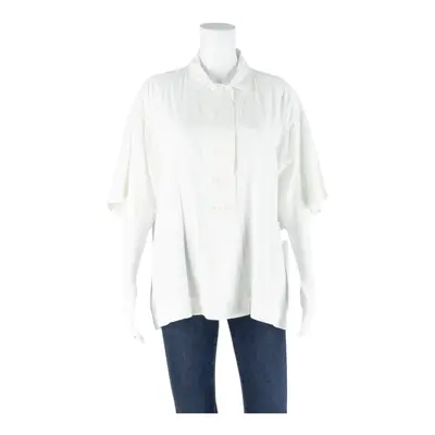 Womens Blouse White Fair Isle M