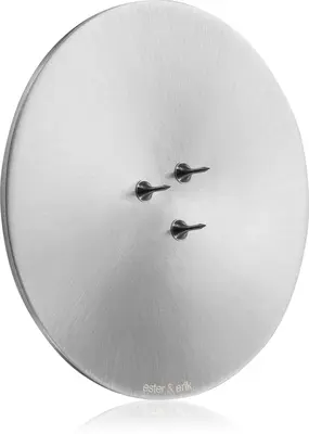 ester & erik shiny silver scented candle holder 9 cm