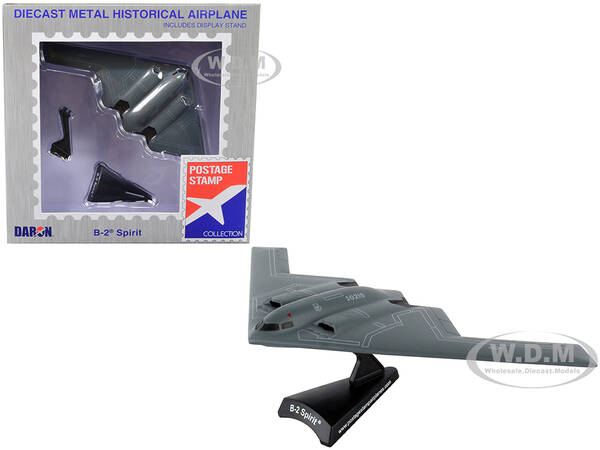 Northrop Grumman B-2 Spirit Stealth Bomber Aircraft United States Air Force 1/280 Diecast Model Airplane by Postage Stamp