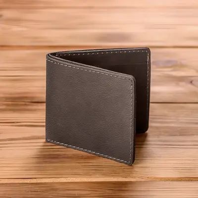 Leather Wallet - Rustic-No Personalization