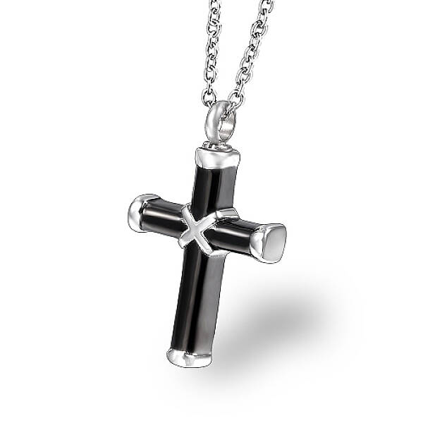 Stainless Steel Religion Cross Pendant Necklace
