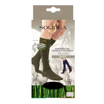 Solidea Socks For You Merino Bamboo Rumba Knee Highs 18 24mmHg Navy Blue 3L