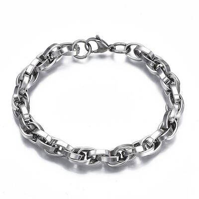 Non-Tarnish 201 Stainless Steel Rope Chain Bracelet for Men Women