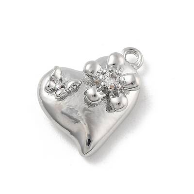 Brass Micro Pave Cubic Zirconia Pendants