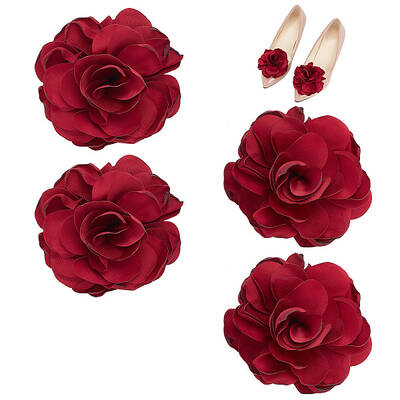 Flower Polyester Shoe Decorations