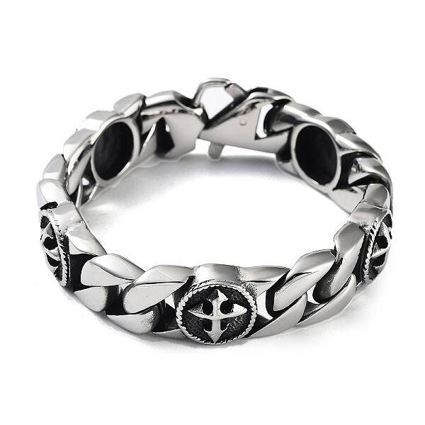 304 Stainless Steel Cuban Link Chains Bracelets for Men & Women