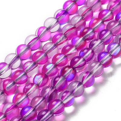 Synthetic Moonstone Beads Strands