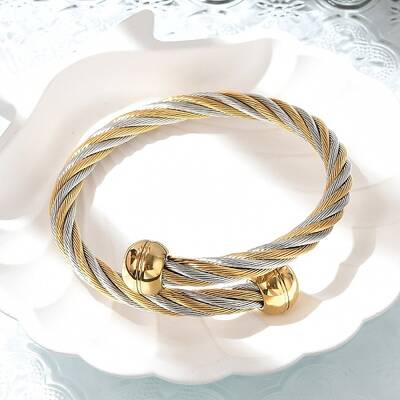 304 Stainless Steel Torque Bangles Bangles for Women