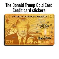 Viral Donald Trump gold Visa card parody   debit credit card sticker skin funny durable vinyl Freedom Sticker home decor