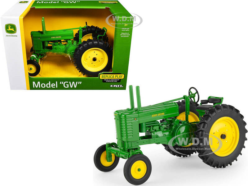 John Deere Model GW Tractor Green Replica Play Series 1/16 Diecast Model by ERTL TOMY
