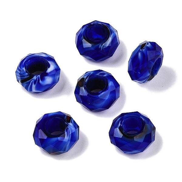 Two Tone Glass European Beads