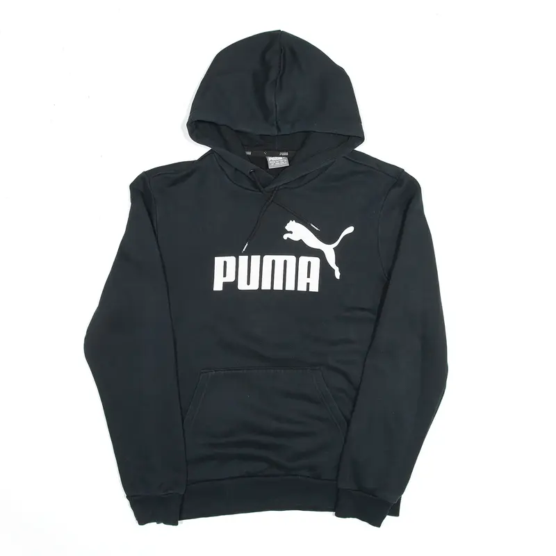 PUMA Sports Black Pullover Hoodie Mens S