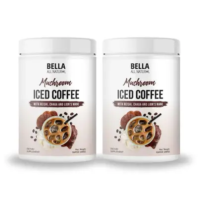 2 Pack Bella All Natural Mushroom Iced Coffee