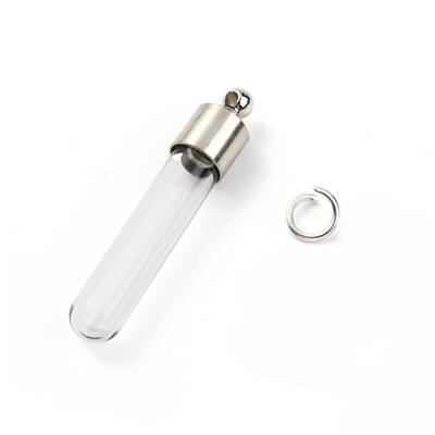 Transparent Glass Bottle Pendant
