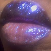 BLUE/PURPLE GLITTER Lip Gloss - Glitter Lip Gloss for Shimmery Glittery Lipstick - Smooth Texture, Hydrating Formula with Joj...