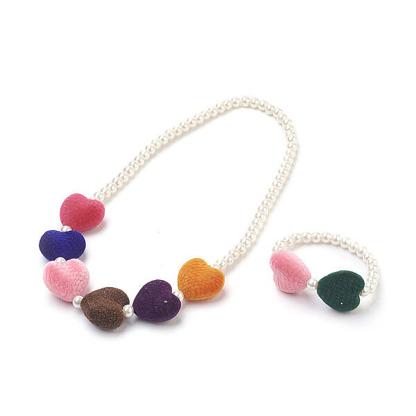 Glass Pearl Beads Jewelry Sets