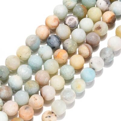 Natural Flower Amazonite Beads Strands