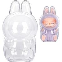 Protective Case for LABUBU The Monsters Have a Seat – Crystal-Clear Hard Display Box with Keychain & Dustproof Cover, Secur...
