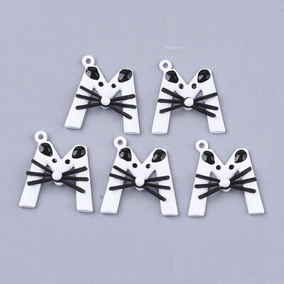 Spray Painted Alloy Pendants