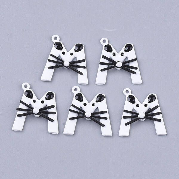 Spray Painted Alloy Pendants