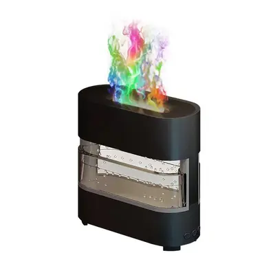 Flame Rain Humidifier | Color: Black | Plug: USB