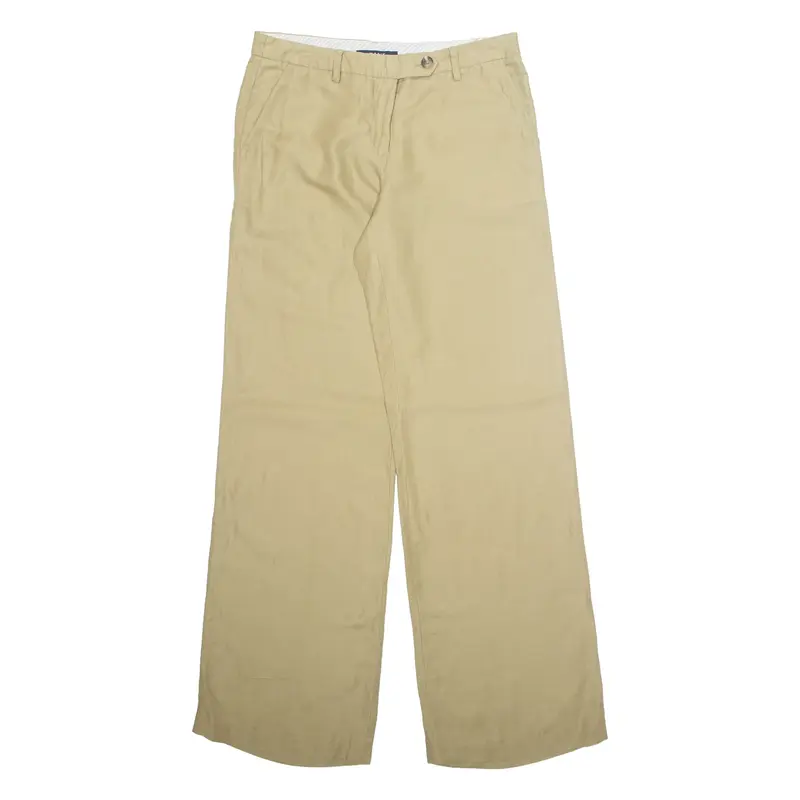 GANT Workwear Womens Trousers Beige Relaxed Straight W32 L33