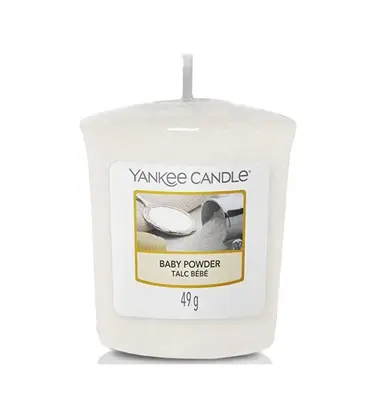 Yankee Candle Candela Aromatica Al Borotalco 49 G
