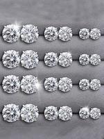 Women's Elegant Rhinestone Decorated Stud Earrings, Exquisite Trendy Stud Earrings, Fashionable Jewelry for Women & Girls for...