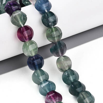 Natural Colorful Fluorite Beads Strands