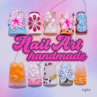 Flower & Rhinestone Decor Fake Nails, Y2k Style Press on Nails for Women & Girls Diy Nail Art, Elegant Stick on Nails Kit, Ha...