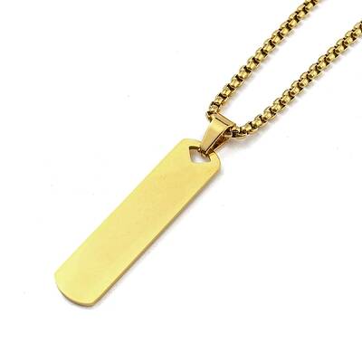 PVD Vacuum Plating 201 Stainless Steel Pendant Necklaces for Man