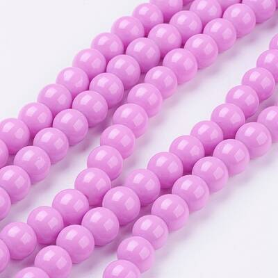 Painted Glass Bead Strands