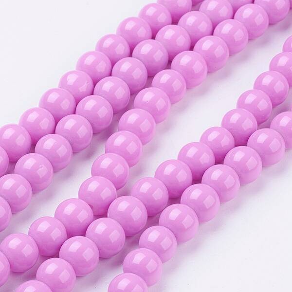 Painted Glass Bead Strands