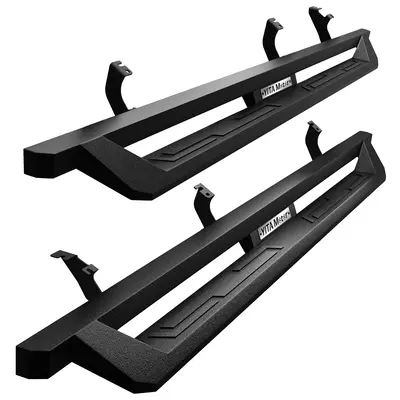 YITAMOTOR® 2022-2025 Toyota Tundra Double Cab Drop Running Boards, Black Powder Coated Nerf Bars