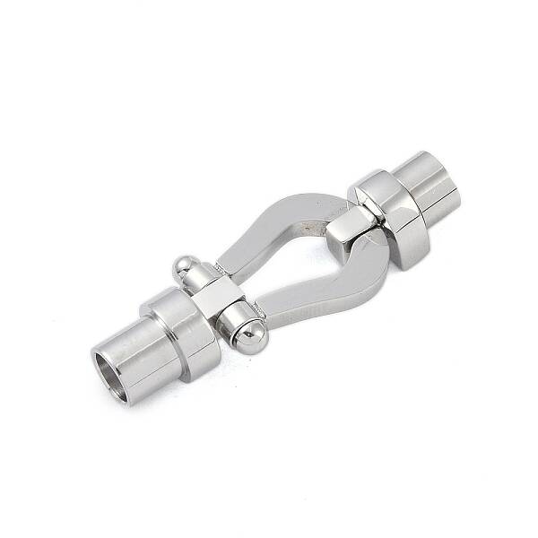 Tarnish Resistant Ion Plating(IP) 304 Stainless Steel Magnetic Clasps with Glue-in Ends