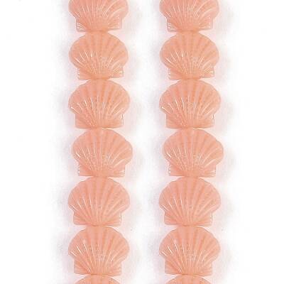 Synthetic Coral Dyed Carved Beads Strands