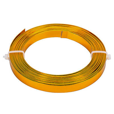 BENECREAT 5m (16.5FT) 10mm Wide Flat Jewelry Craft Wire 18 Gauge Aluminum Wire for Bezel