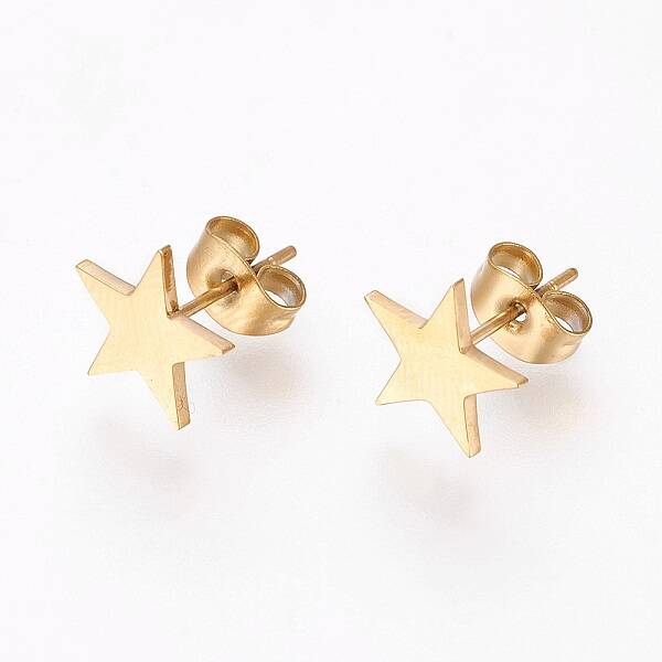 304 Stainless Steel Stud Earrings