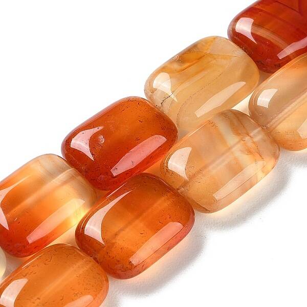 Natural Red Agate Beads Strands