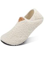Women's Solid Color House Slippers, Women's Shoes, Cozy Sock Shoes with Soft Rubber Sole, Casual Soft Comfortable Home Slippe...