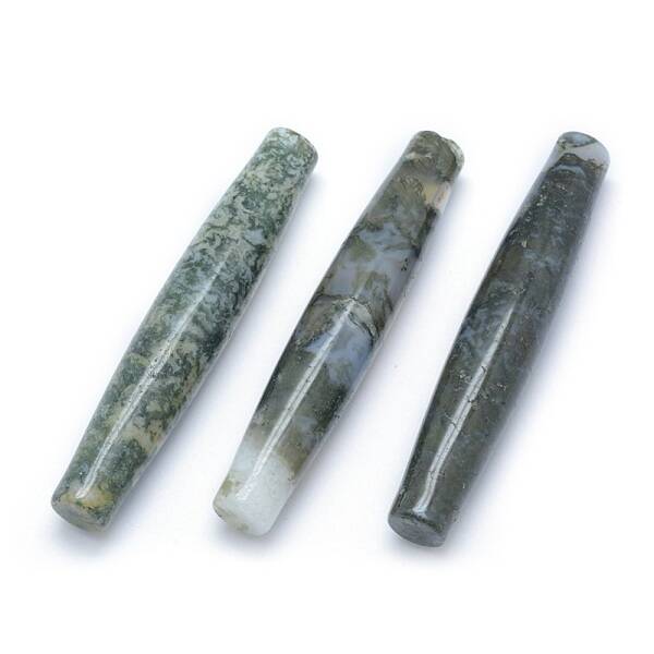 Natural Moss Agate Beads