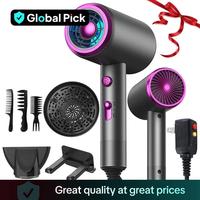 Powerful Ionic Hair Dryer Kit, 1 Set Hair Dryer & Concentrator & Diffuser & 3 Comb & Hanging Rack & Manual, Professional Hair...
