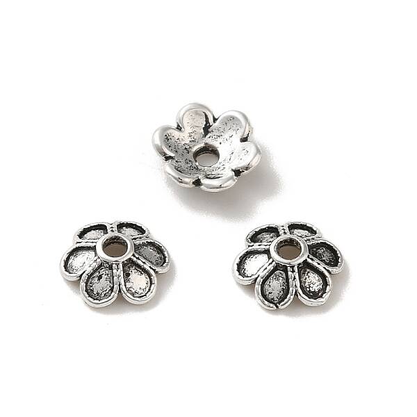 Tibetan Style Alloy Bead Caps