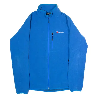BERGHAUS Mens Fleece Jacket Blue Knit M