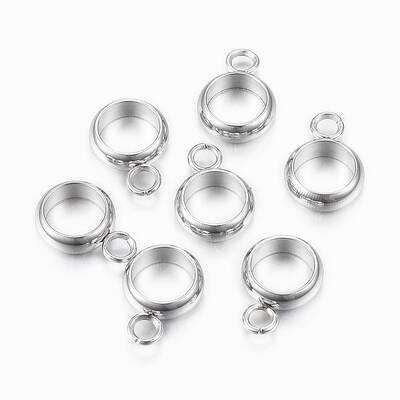 Tarnish Resistant 201 Stainless Steel Tube Bails