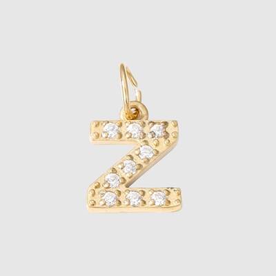 Stainless Steel Cubic Zirconia Pendants with Jump Rings