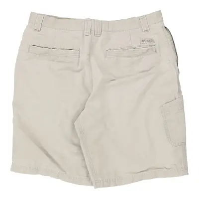 Columbia Cargo Shorts - 35W 11L Beige Cotton