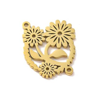 304 Stainless Steel Hollow Connector Charms