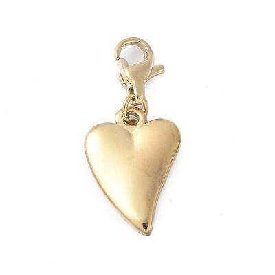 304 Stainless Steel Heart Pendant Decoration